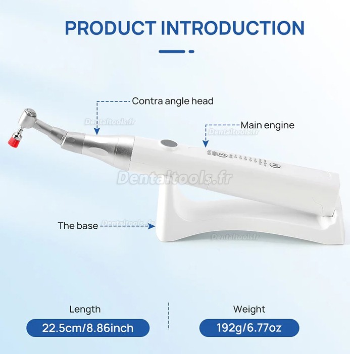 M3Pro pi&egrave;ce &agrave; main de prophylaxie sans fil pour hygi&egrave;ne dentaire &agrave; 5 vitesses avec rotation 360&deg;